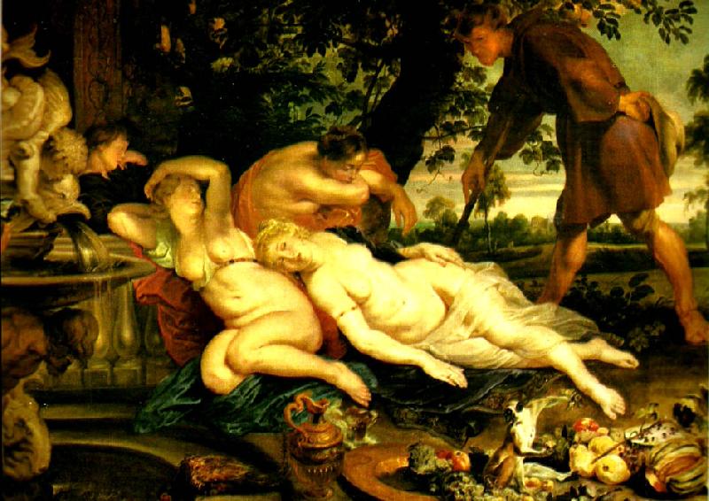 Peter Paul Rubens cimone och efigenia Sweden oil painting art